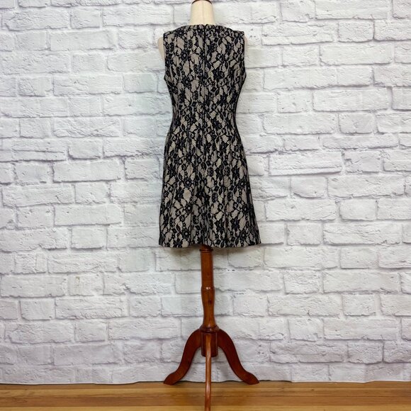 Anthropologie HD in Paris Violante Black & Ivory Floral Lace Dress - Picture 2 of 6